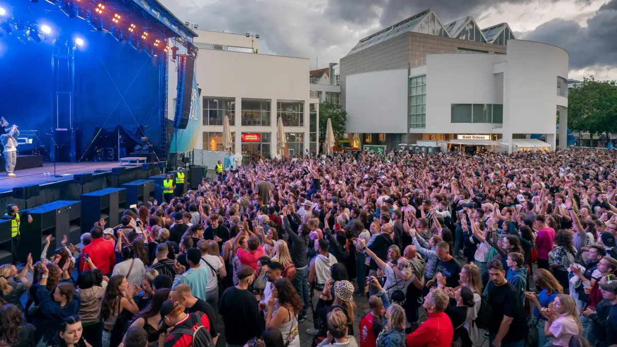 Schwörmontag Ausklang in der Stadtmitte Ulm