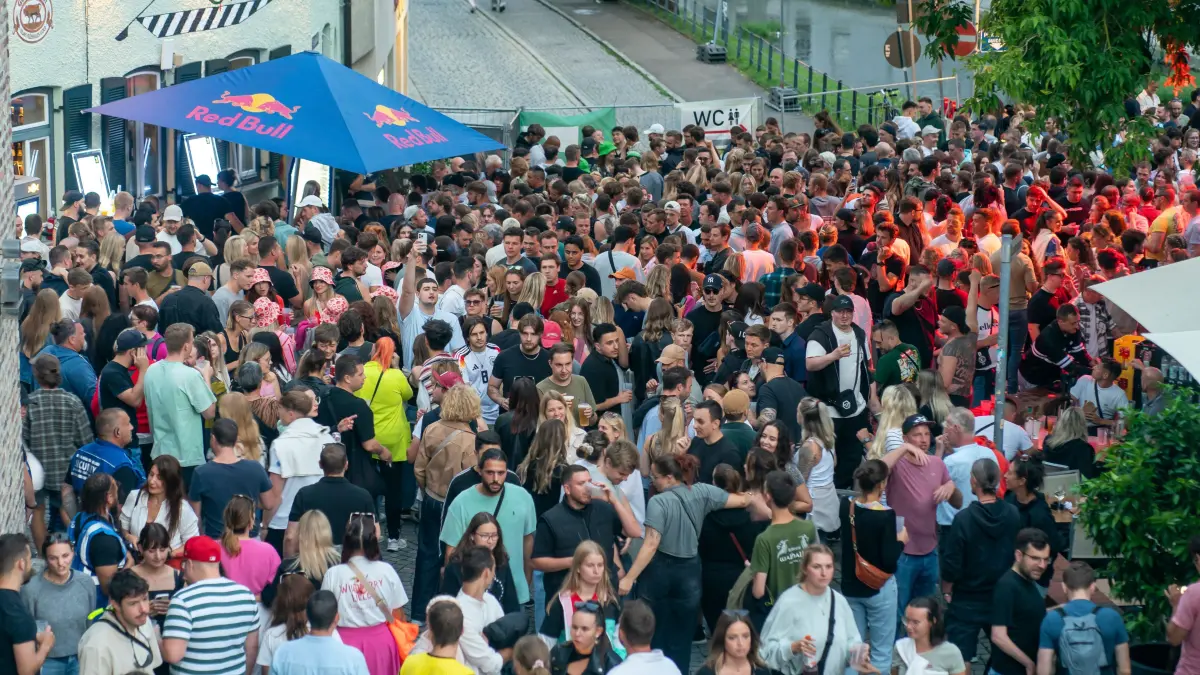 Schwörmontag Ausklang in der Stadtmitte Ulm