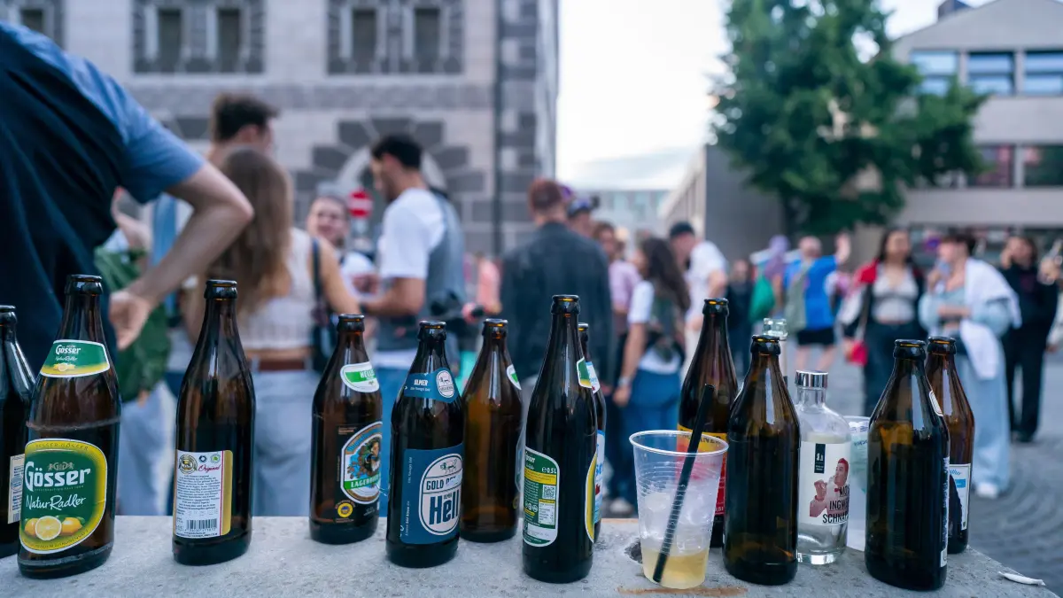 Schwörmontag Ausklang in der Stadtmitte Ulm