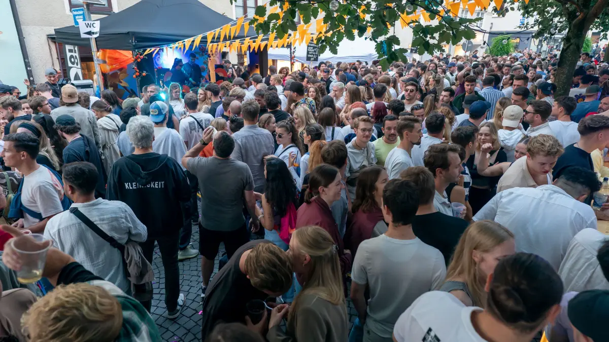 Schwörmontag Ausklang in der Stadtmitte Ulm