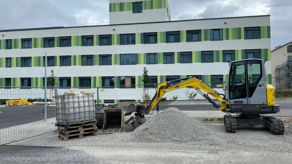 Klinikum Crailsheim: Baustelle Anbau