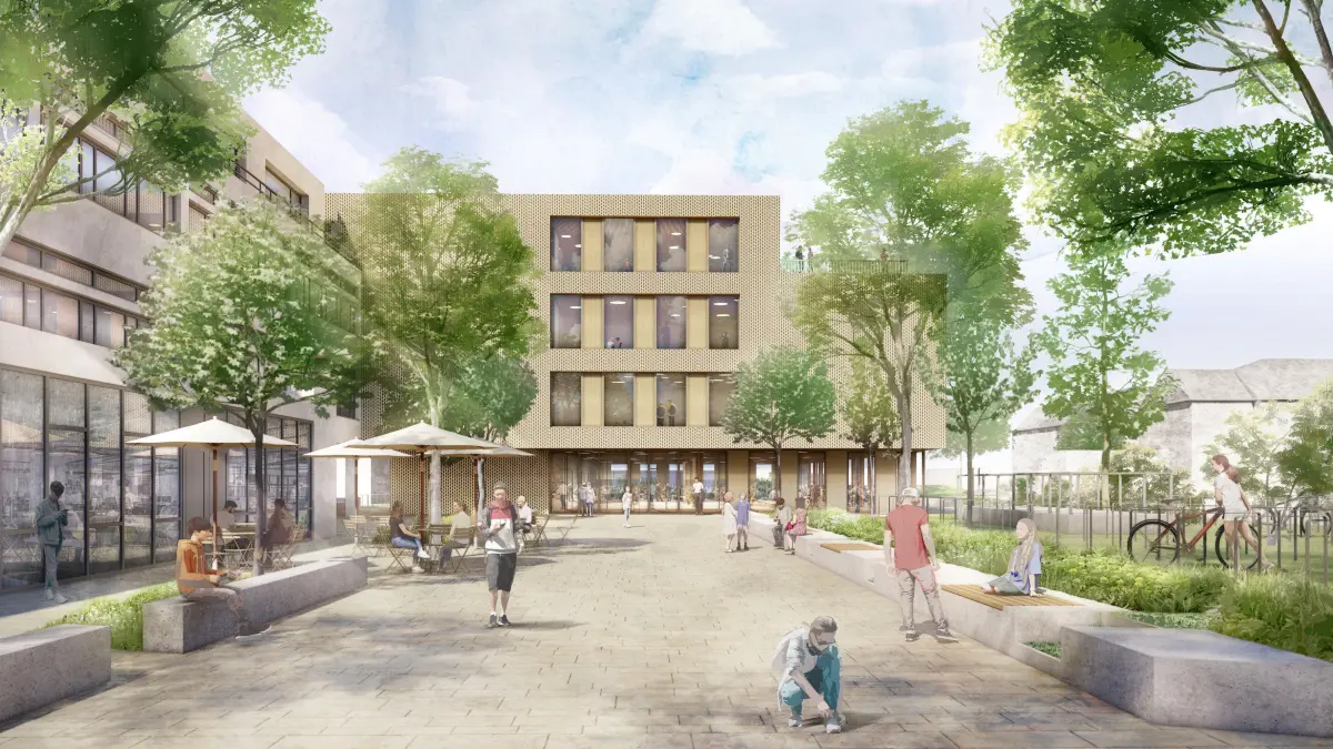 (ohne Überschrift): Vorsicht: Dieses Foto ist möglicherweise nur für den einstigen Verlag Schwäbisches Tagblatt verwendbar. Visualisierung EBG-Neubau, Bild: BJW Architekten