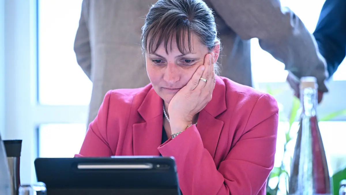 Freudenstadt 28.07.2025
Landratswahl im Kongresszentrum, 1. Wahlgang;
Annick Grassi (Freie Waehler, Buergermeisterin Waldachtal)
FOTO: Pressefoto ULMER / Markus Ulmer
xxNOxMODELxRELEASExx
