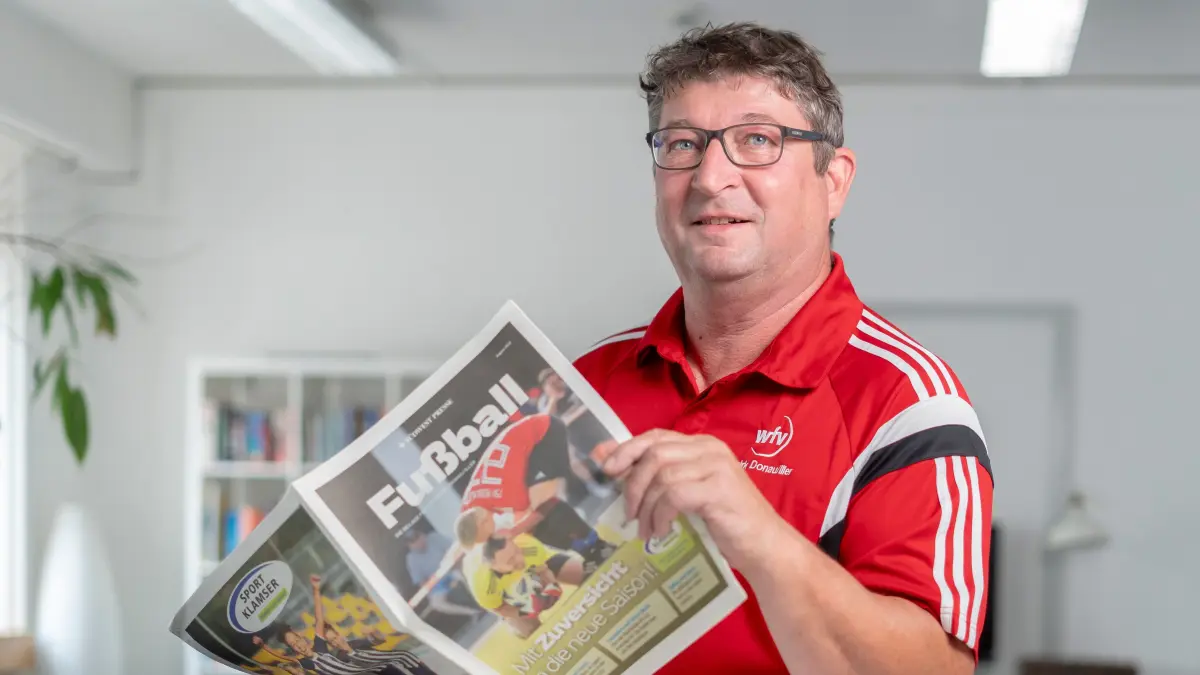 Fußball, Donau/Iller, Interview mit Roland Schmölz, *LokFu-Beilage* Ulm