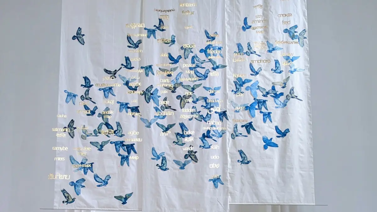 Die Installation von Stefanie Siering in der Petruskirche.