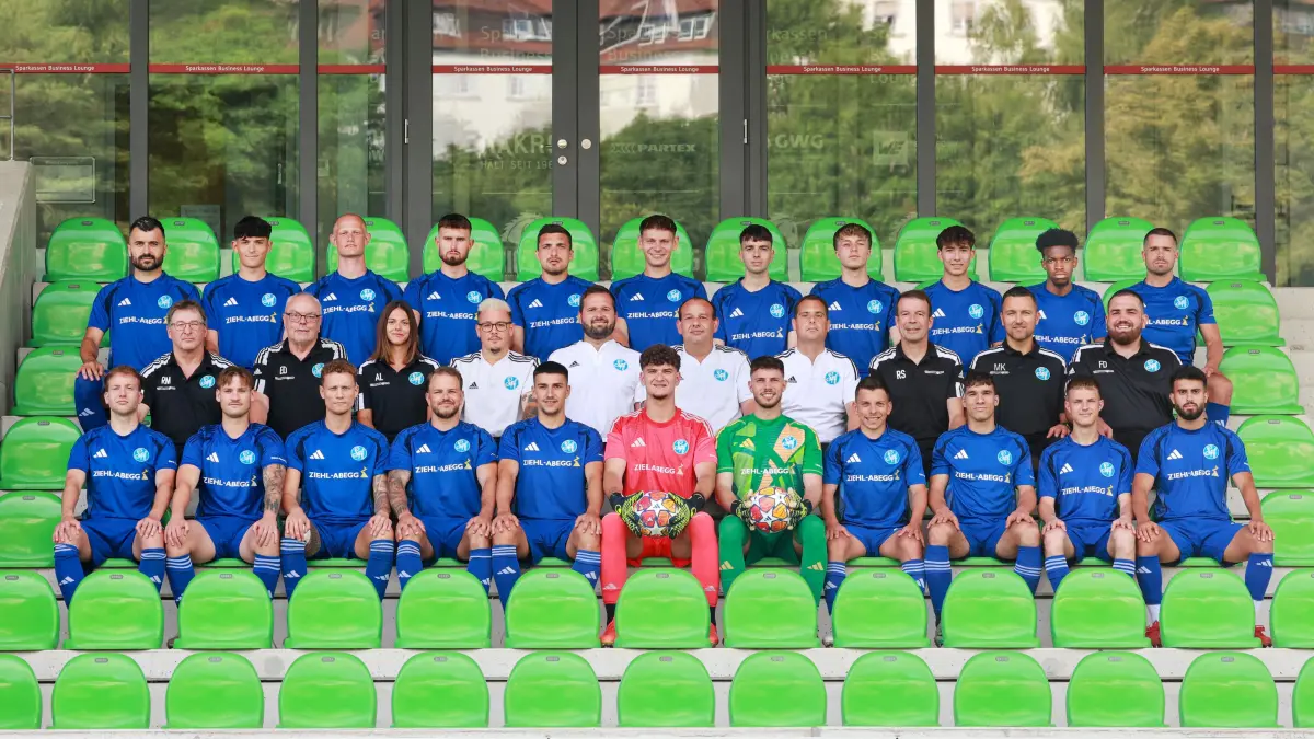 Sportfreunde Schwäbisch Hall, Mannschaftsfoto, Verbandsliga, Saison 2025/26