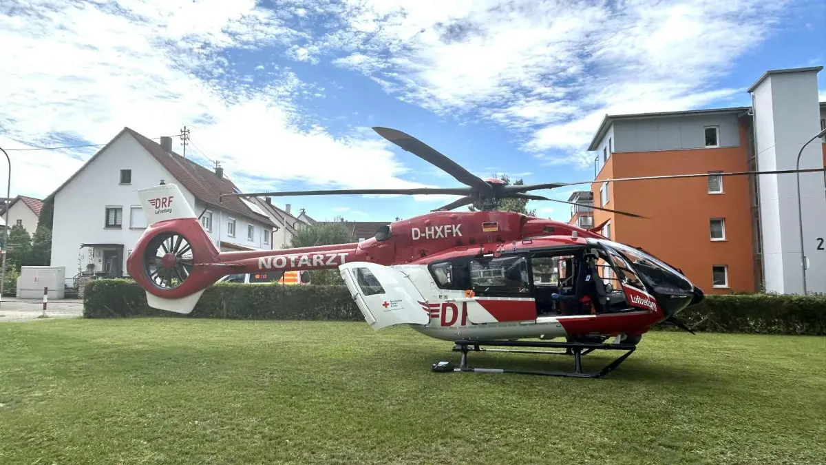 Ein Hubschrauber war im Einsatz.