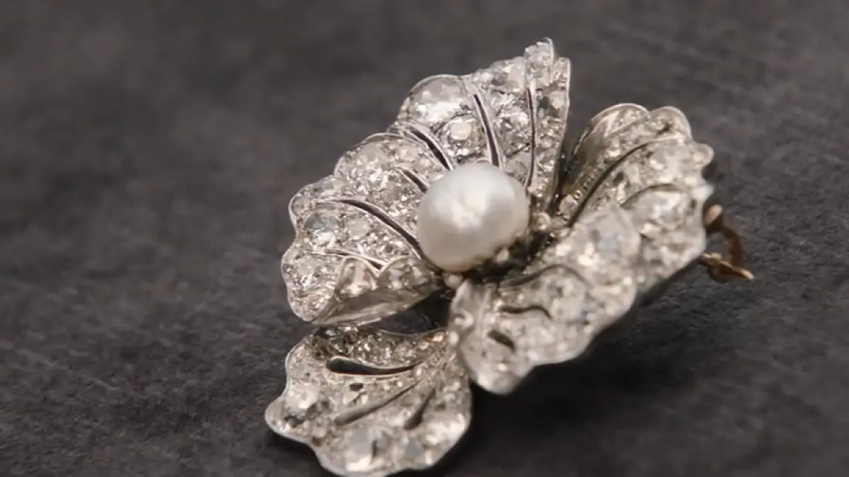 Diamantbrosche (um 1900)