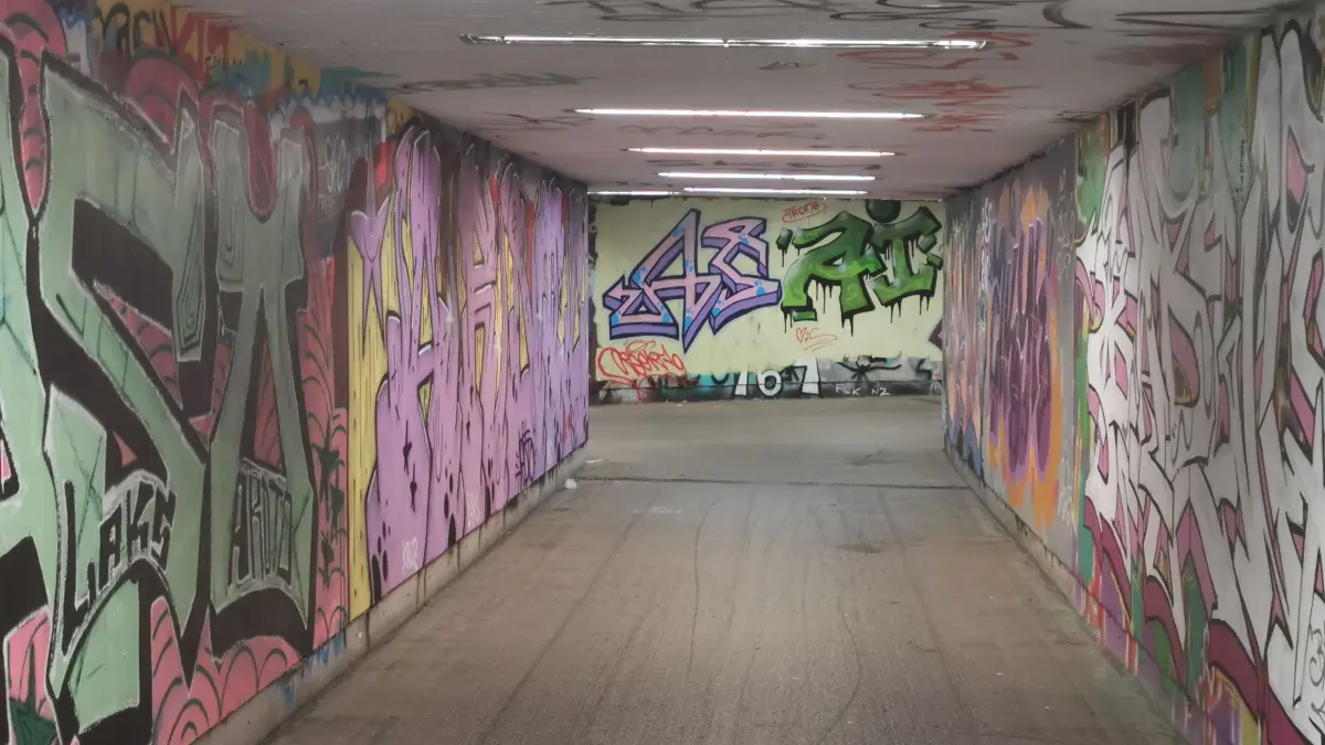 Unterführung beim Reutlinger Westbahnhof