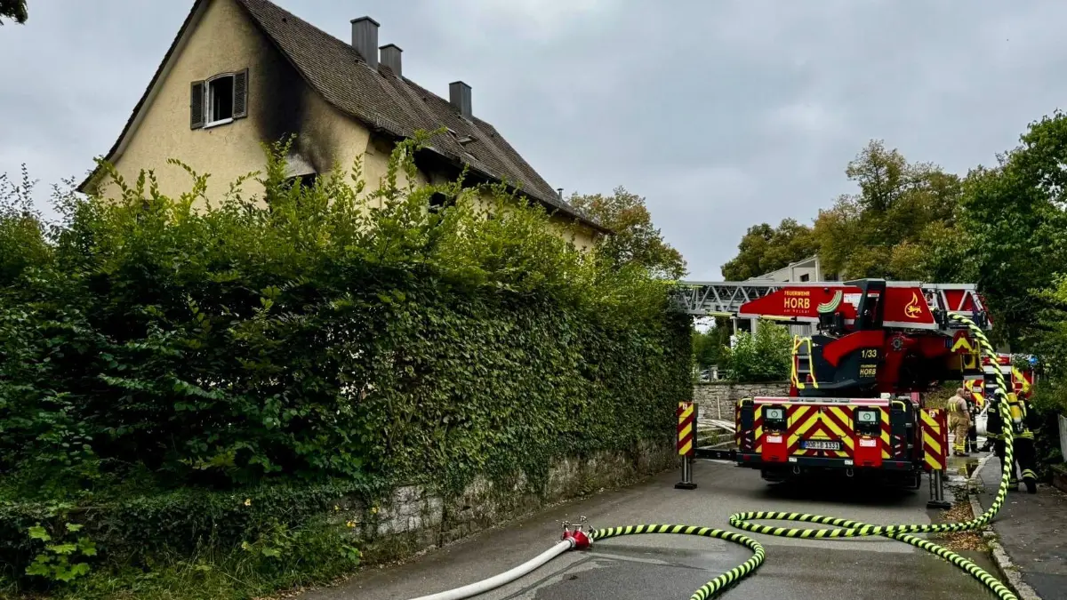 Brand Horb Flüchtlingsunterkunft