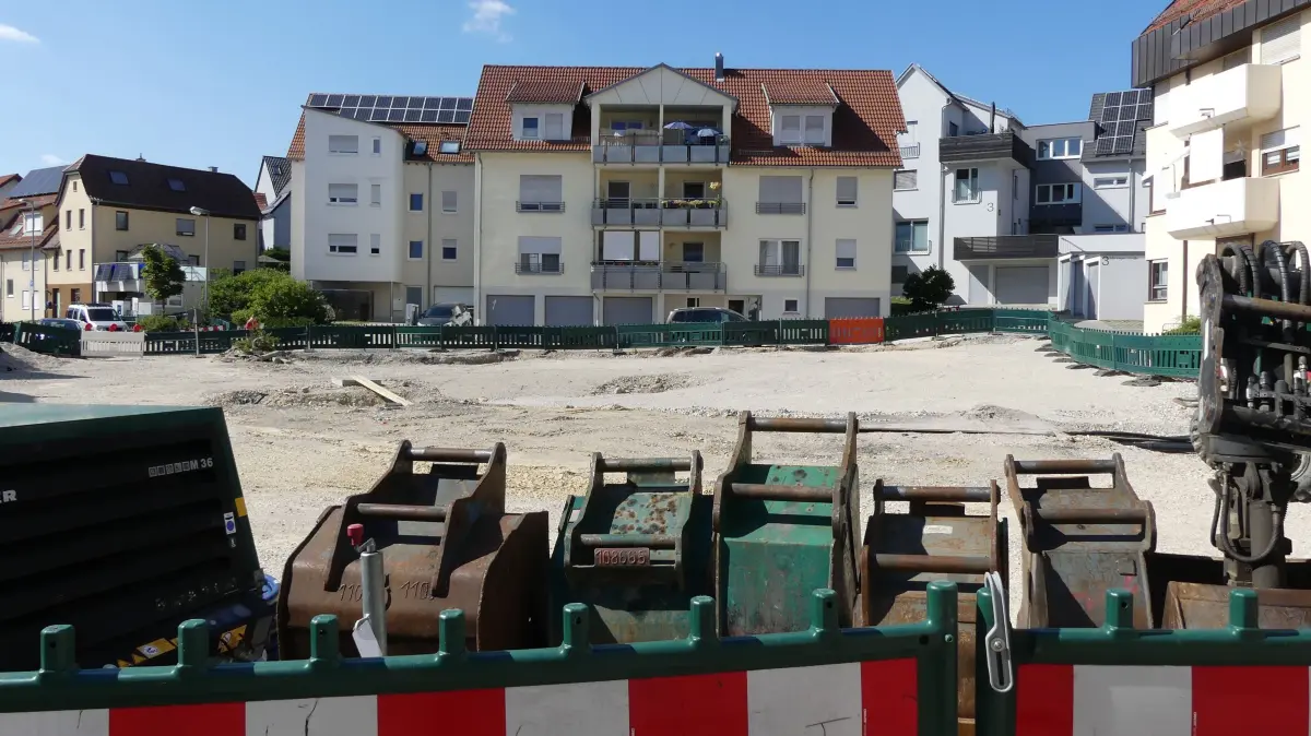 Großbaustelle in Grafenberg