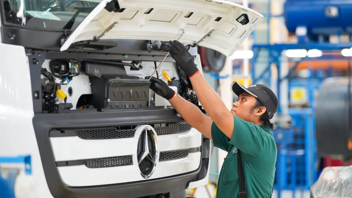 Produktionsanlage von Daimler-Truck in Indonesien