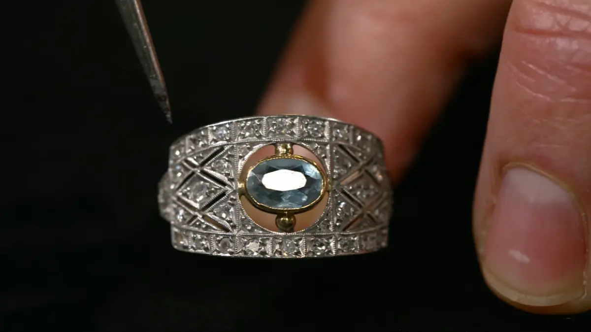 Ring mit Aquamarin (1920er Jahre)