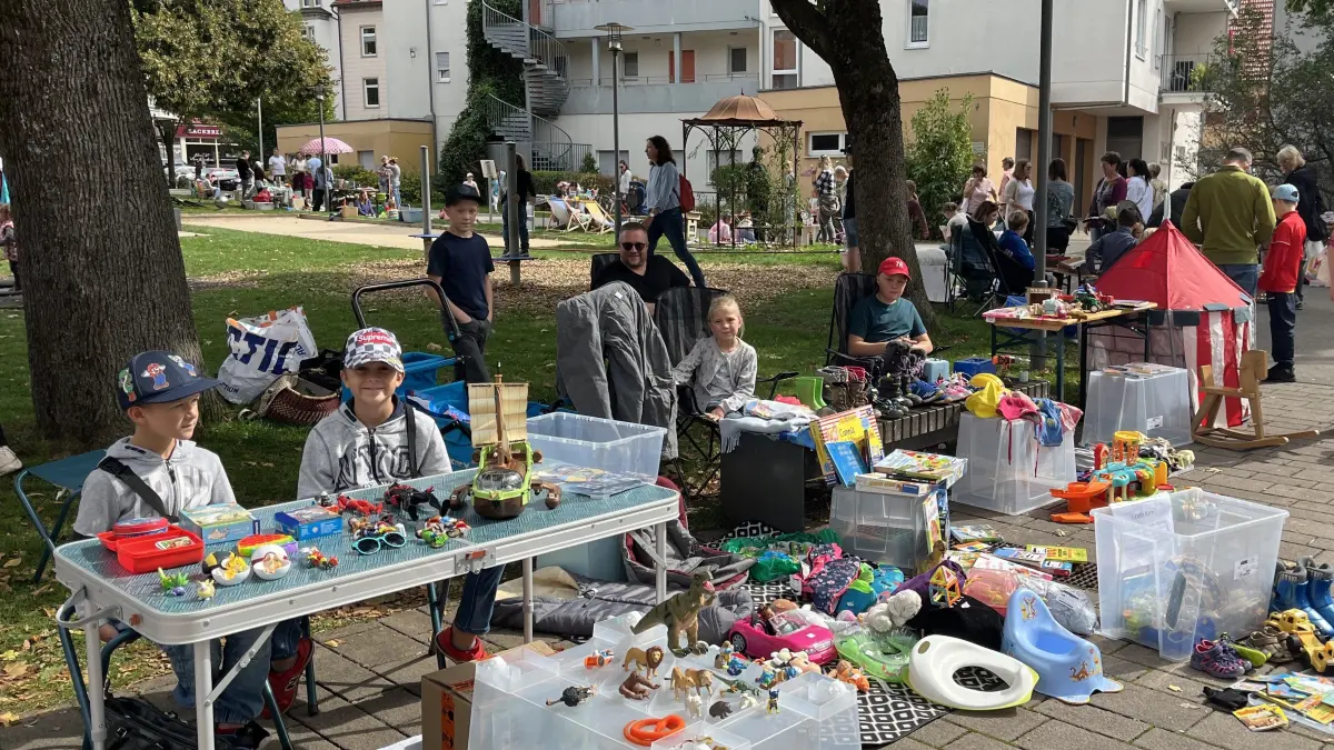 Kinderflohmarkt in Münsingen 2025. Abschluss des Sommerferienprogramms.