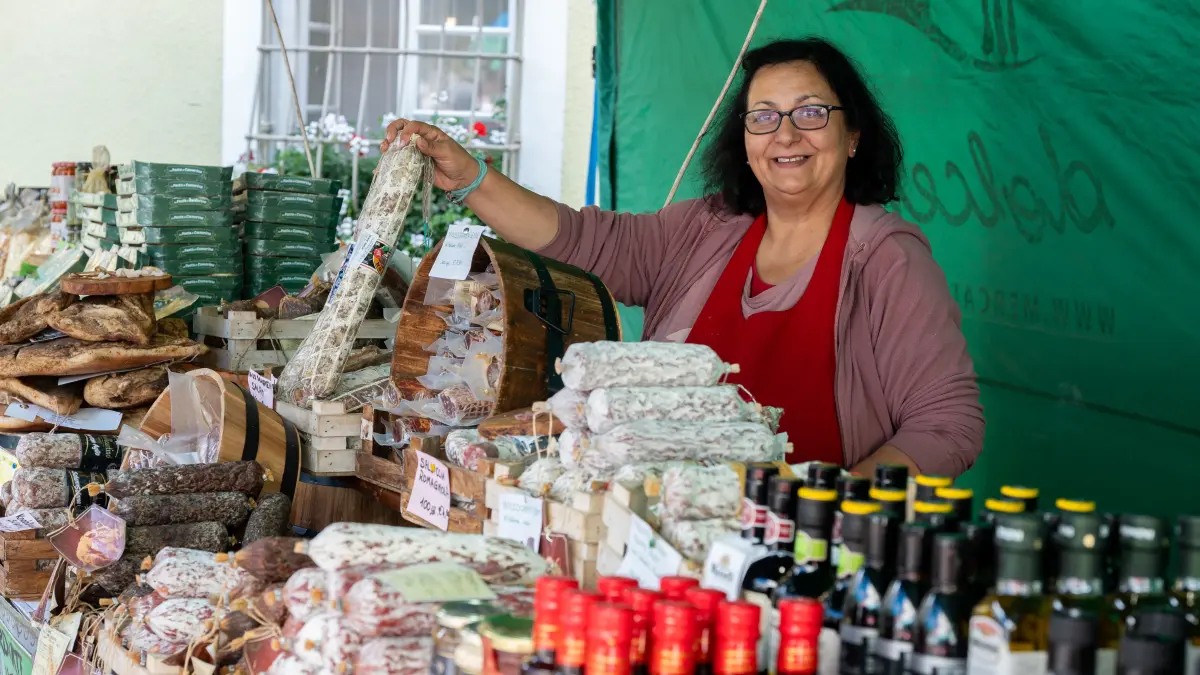 Göppingen Schlossplatz Italienischer Markt