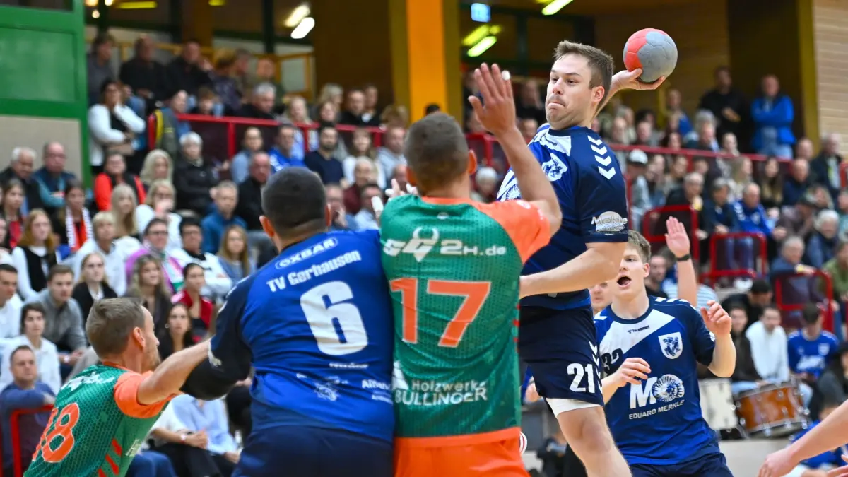 TV Gerhausen - SG Hofen-Hüttlingen 38:36 Handball Verbandsliga Jannis Brinz