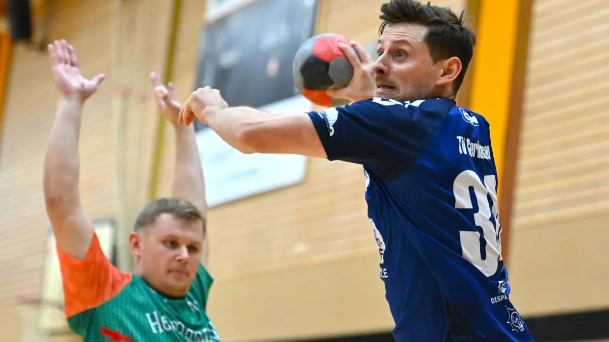 TV Gerhausen - SG Hofen-Hüttlingen 38:36 Handball Verbandsliga Lucas Fiesel