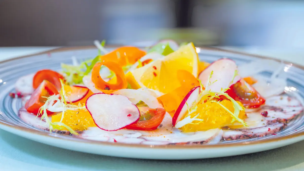 Oktopuscarpaccio