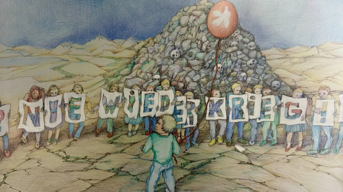 "Nie wieder Krieg" von Myrah Adams