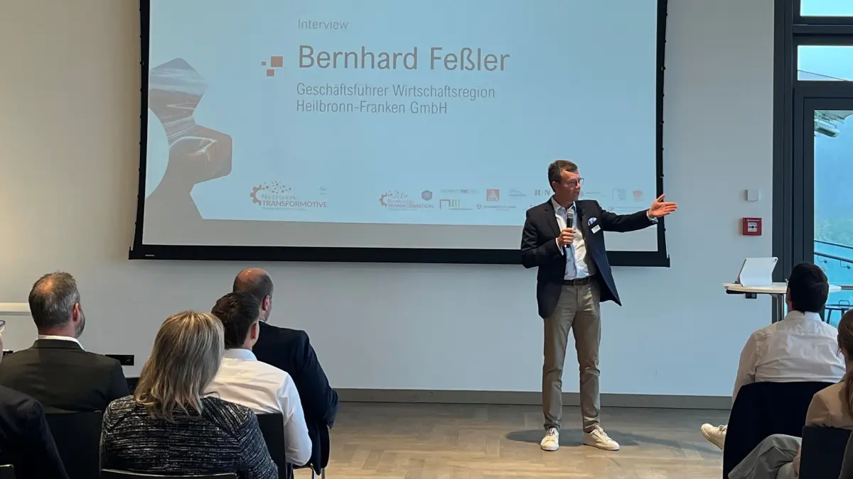 Blick nach vorne: Bernhard Feßler, Geschäftsführer der Wirtschaftsregion Heilbronn-Franken, glaubt an die Stärke des Standortes.
