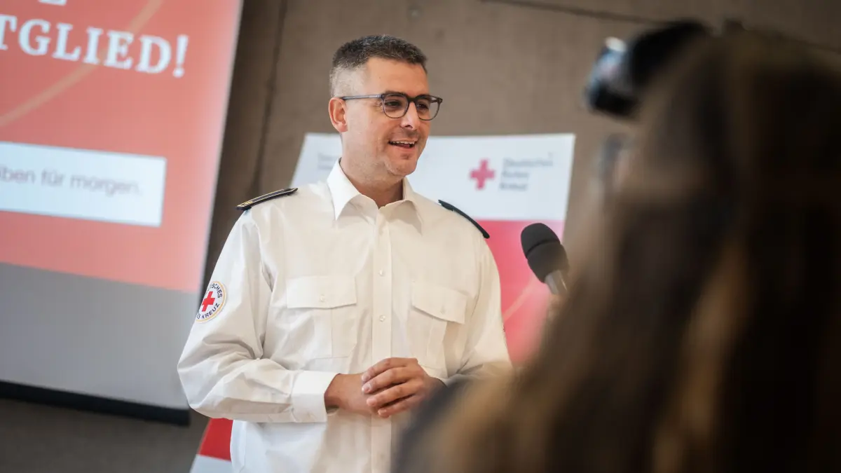 Heiko Lebherz, Vorsitzender und stellvertretender Kreisbereitschaftsleiter des DRK Zollernalb.