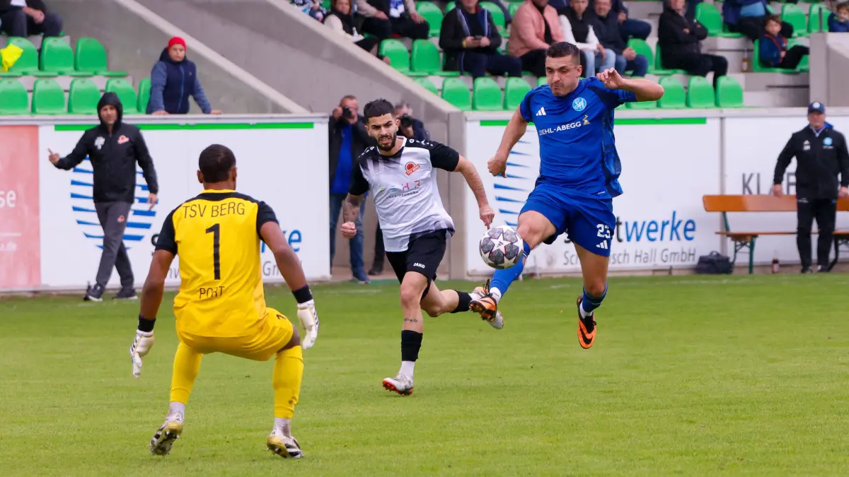 Fußball Verbandsliga Saison 2025/26 Sportfreunde Schwäbisch Hall - TSV Berg 3:3