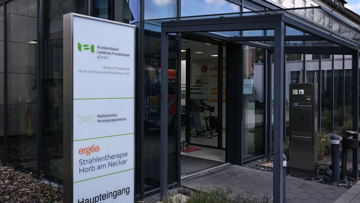 Geriatrische Klinik in Horb : Horb (Kreis Freudenstadt) 14.10.2025
Aussenansicht Geriatrische Klinik in Horb
FOTO: Pressefoto ULMER / Markus Ulmer xxNOxMODELxRELEASExx