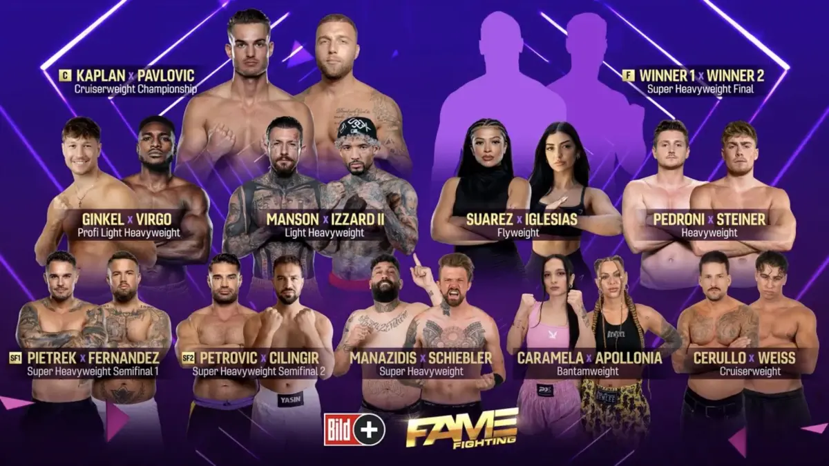 Beim „Fame Fighting 3“ traten elf Duos in den Ring.