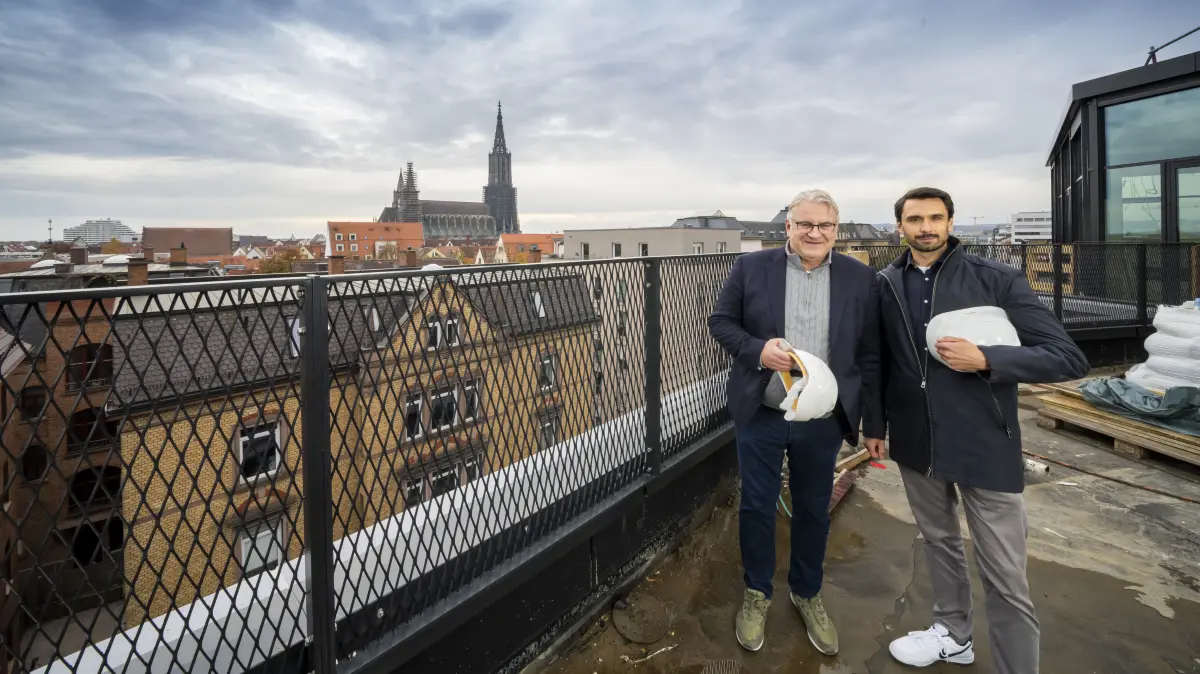 Begehung Neubau für Beilage "80 Jahre SWP" (mit den Herrn Simmet & Häußler)