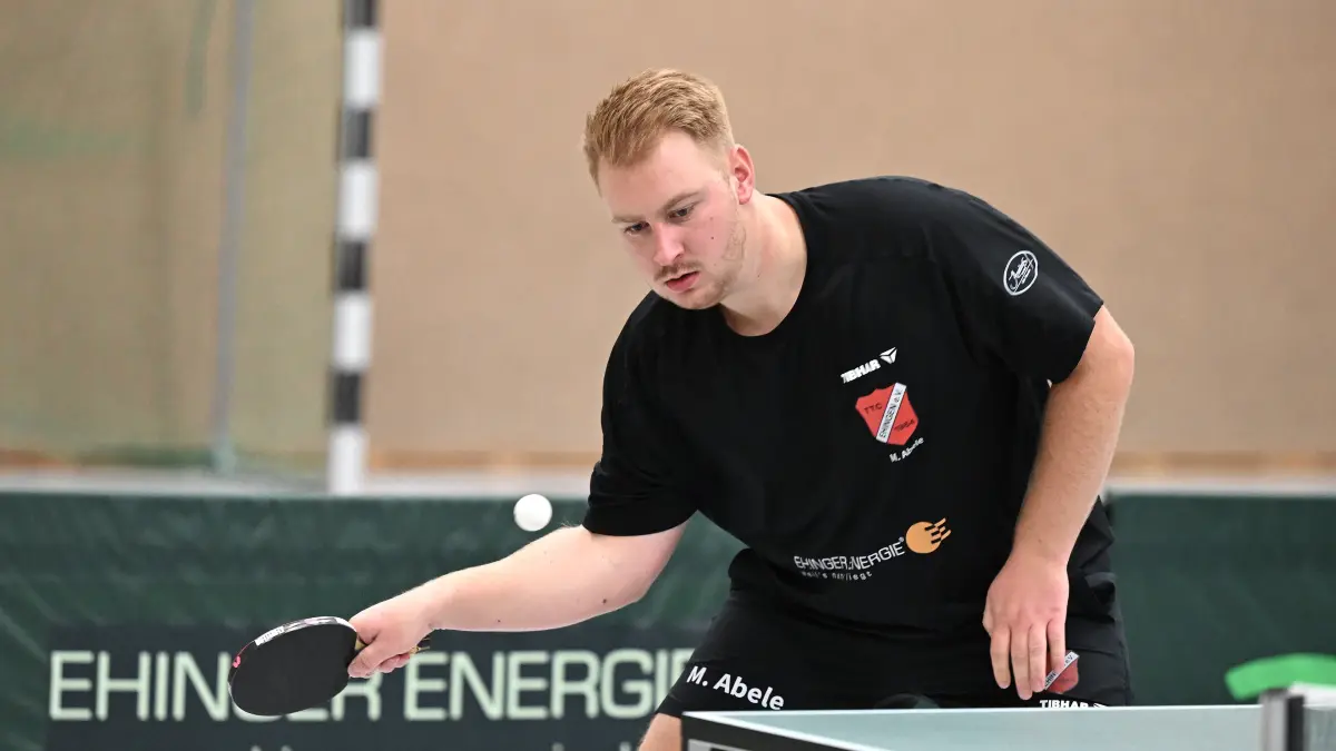 Tischtennis TTC Ehingen Bezirksliga Marcellus Abele