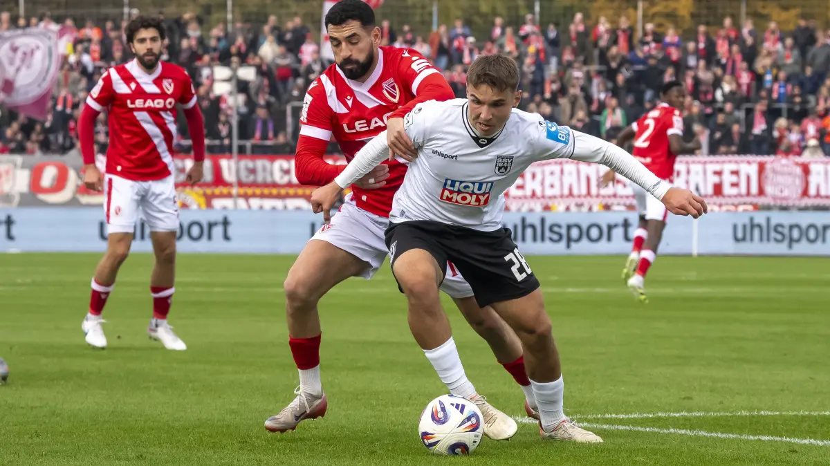 SSV Ulm 1846 Fußball gegen FC Energie Cottbuss, 11. Spieltag der Drittliga-Saison 2025/26, Max Scholze