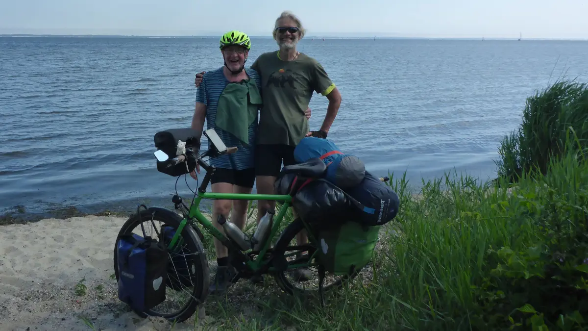 Radtour von Oberspeltach bis nach Helsinki und Vardö, Roland Ott und Matthias Schelbert, An der Ostsee in Polen