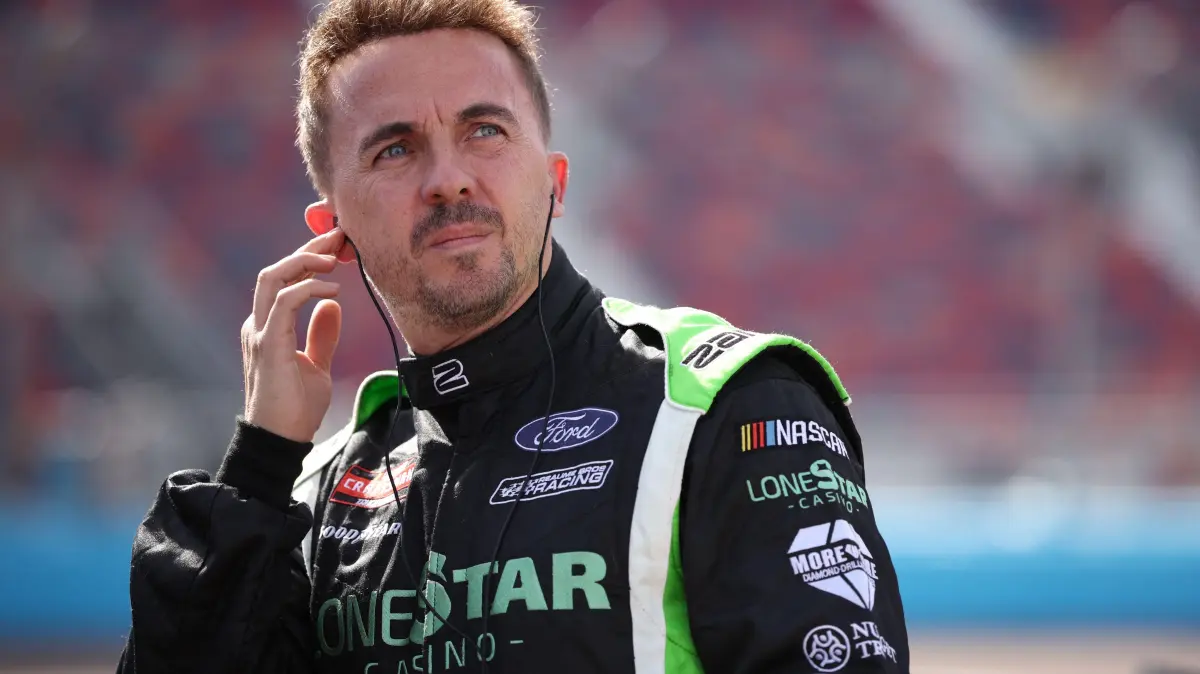 NASCAR Craftsman Truck Series Championship - Qualifying: AVONDALE, ARIZONA - OCTOBER 31: Frankie Muniz, driver of the #33 LoneStar Casino Ford, looks on during qualifying for the NASCAR Craftsman Truck Series Championship at Phoenix Raceway on October 31, 2025 in Avondale, Arizona. James Gilbert/Getty Images/AFP (Photo by James Gilbert / GETTY IMAGES NORTH AMERICA / Getty Images via AFP)