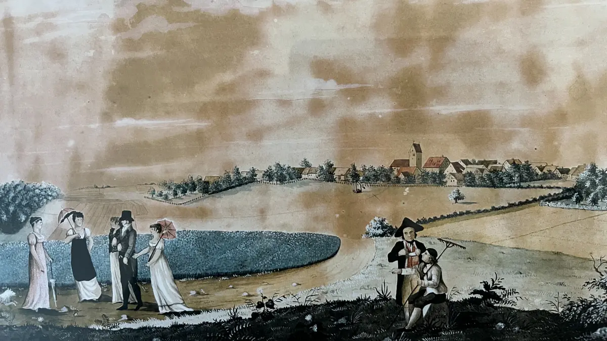 Bild von Schalkstetten aus dem Jahr 1812