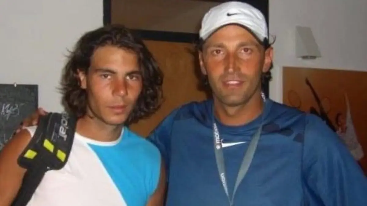 Vincezo "Enzo" Alfano mit der Tennis-Legende Rafael Nadal (re.).