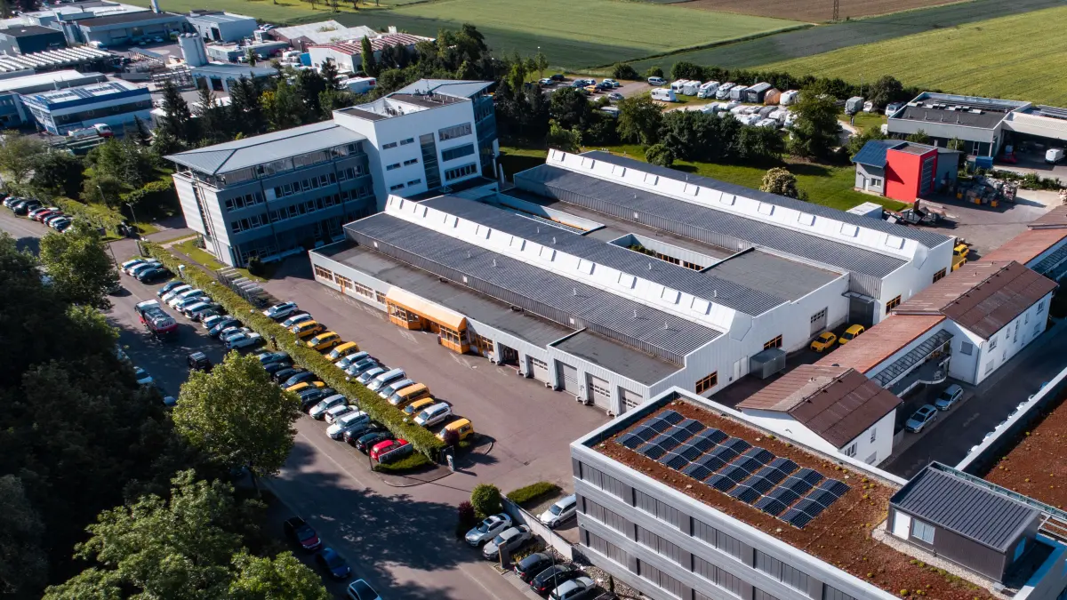 Der Firmensitz von HELDELE in Salach (Kreis Göppingen)