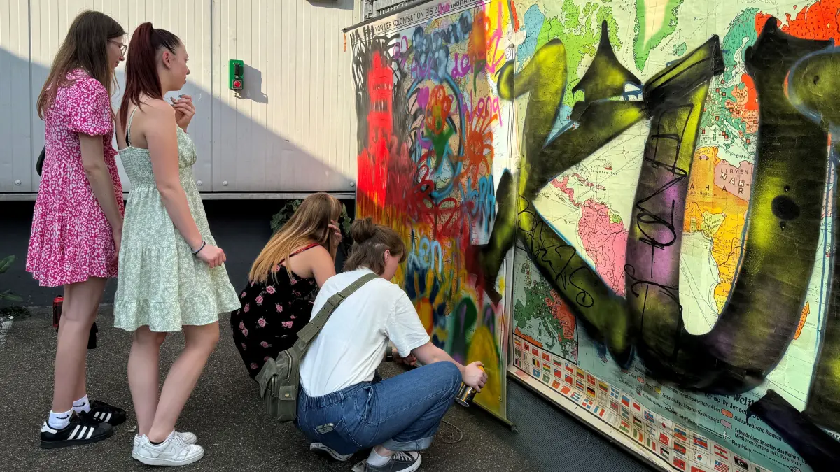 Auch beim letztjährigen Bildungsfestival in der Kulturfabrik Zollernalb hat man schon Graffitis gesprayt.