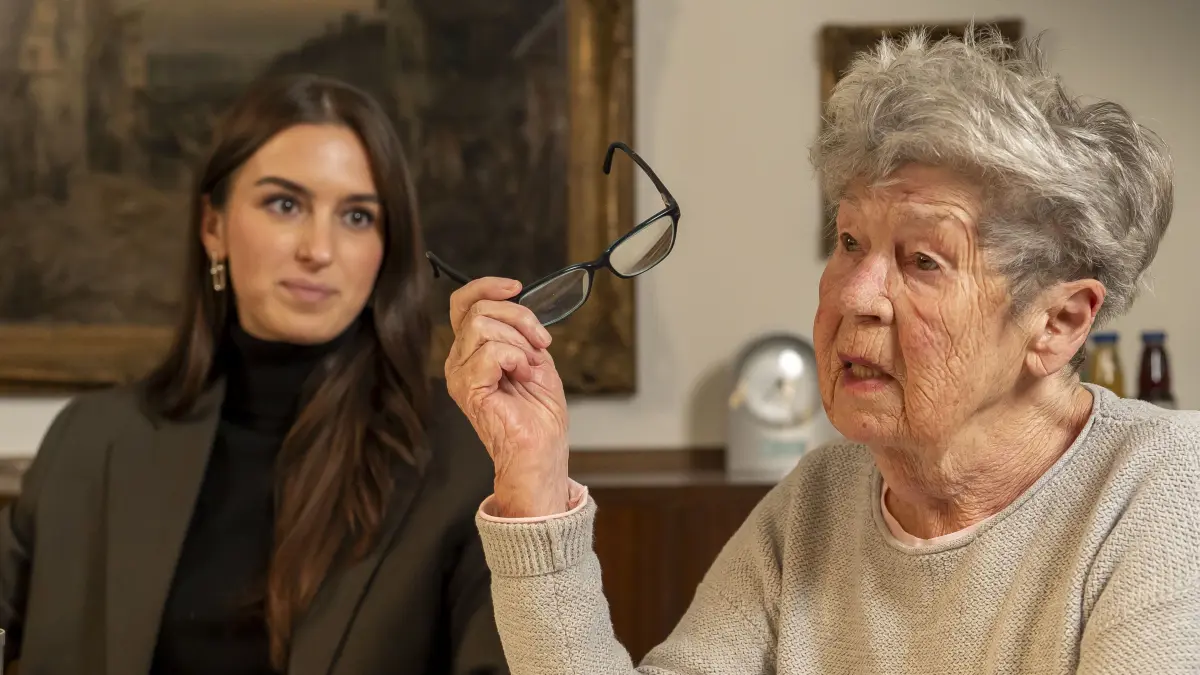 80 Jahre Südwest Presse Gespräch mit Familie Ebner. Frau Ruth Ebner