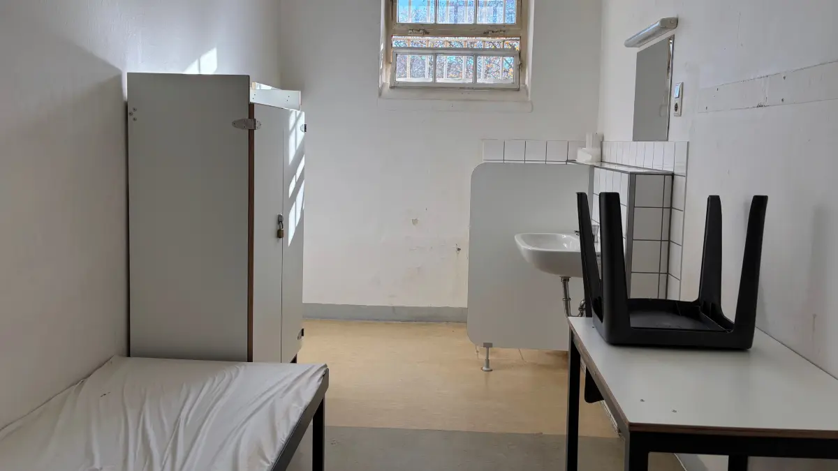 Eine Zelle im Justizvollzugskrankenhaus Hohenasperg.