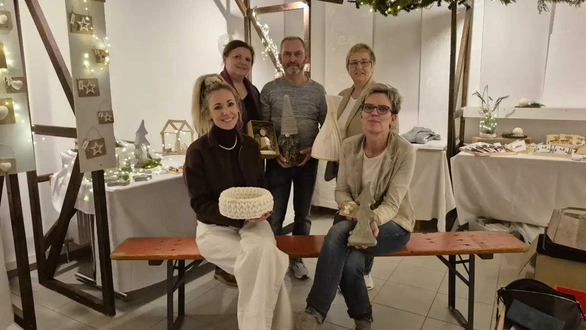 Martinimarkt in Bad Urach, Tanja Steinhübl, Marilena Schüsser, Frauke Steinhart und Tanja Maurer