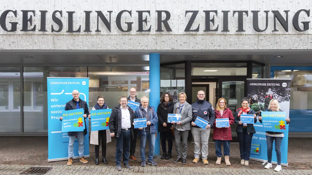 GZ-Aktion 2024 - Übergabe der Spendenschecks an die Projektteilnehmer