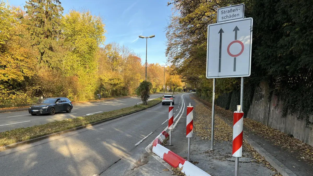 Der Nordring in Tübingen ist