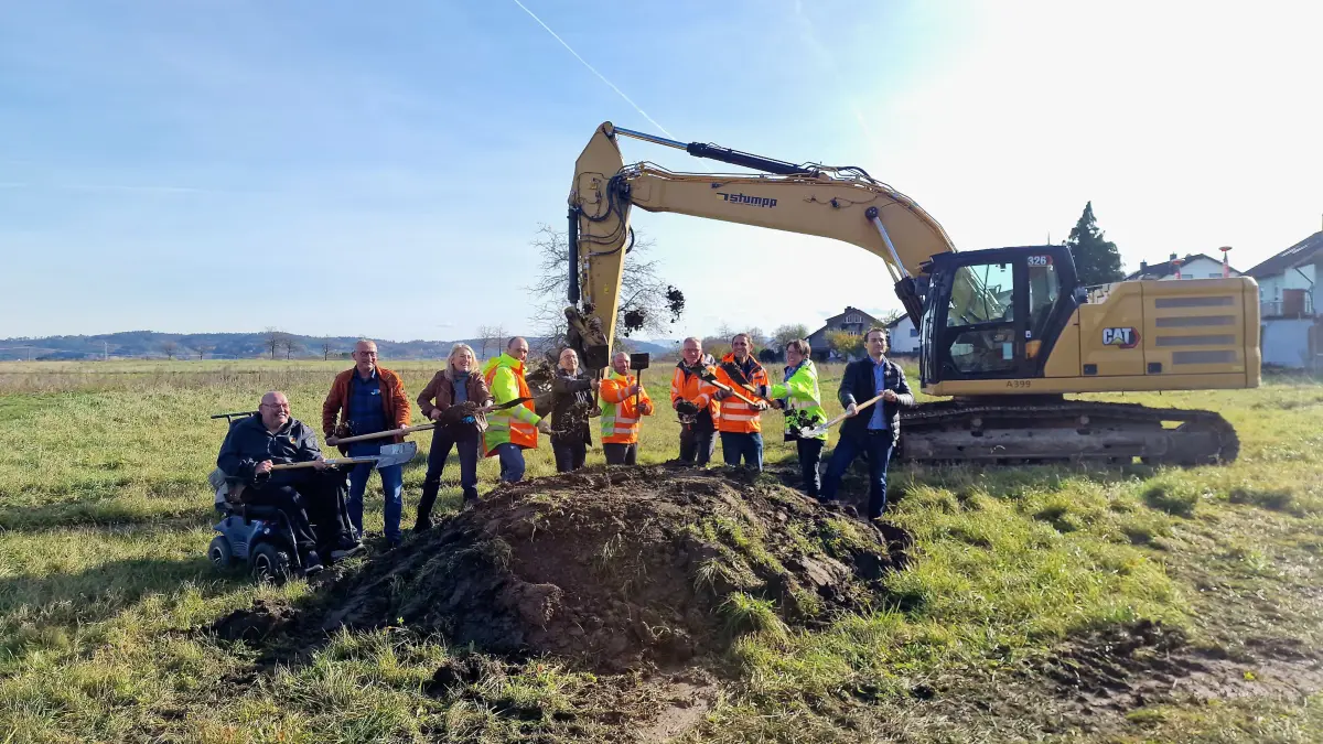 Spatenstich fürs neue Baugebiet Wolfsberg 3 in Reusten