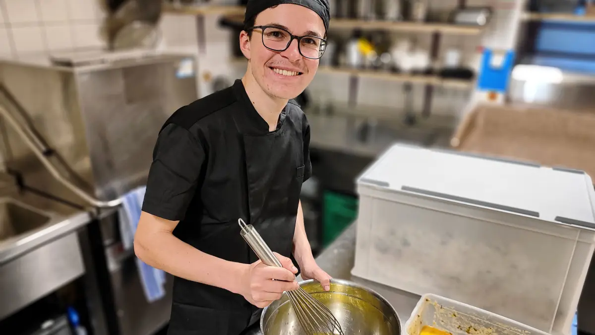 Noah Ruby kocht in seiner Ausbildung ausschließlich ohne Fleisch oder Fisch.