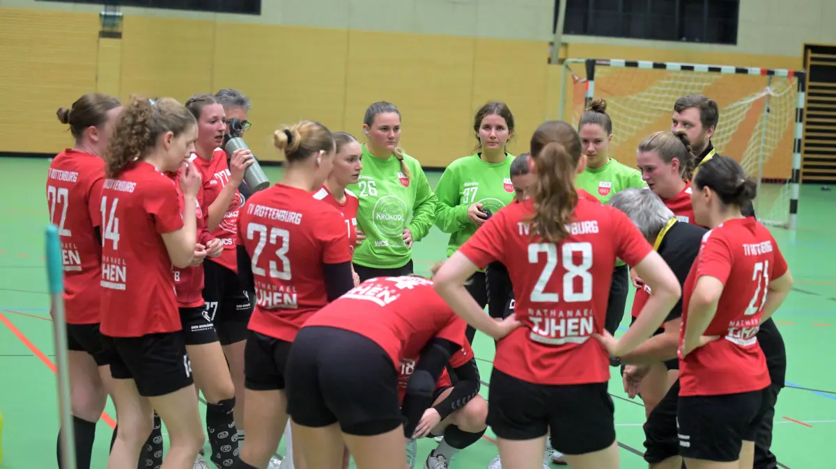 TV 1861 Rottenburg vs. HSG Leinfelden-Echterdingen 2, Landesliga Staffel 3, 7.Ligaspieltag, Saison 2025/2026, 15.11.2025 : Time Out TV 1861 Rottenburg
TV 1861 Rottenburg vs. HSG Leinfelden-Echterdingen 2, Landesliga Staffel 3, 7.Ligaspieltag, Saison 2025/2026, 15.11.2025
Foto: Eibner-Pressefoto/Tobias Baur