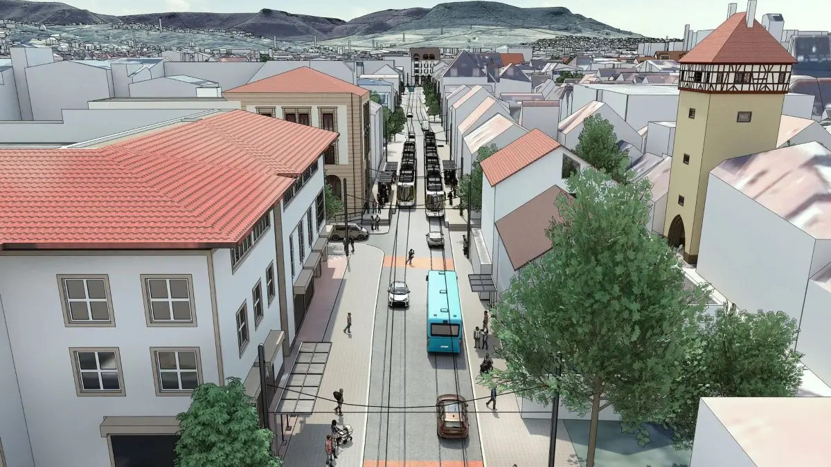 Zweckverband Regional-Stadtbahn Neckar-Alb Reutlingen Innenstadtstrecke Albtorplatz Gartenstraße Lederstraße Karlstraße Tram-Trains Tram-Train