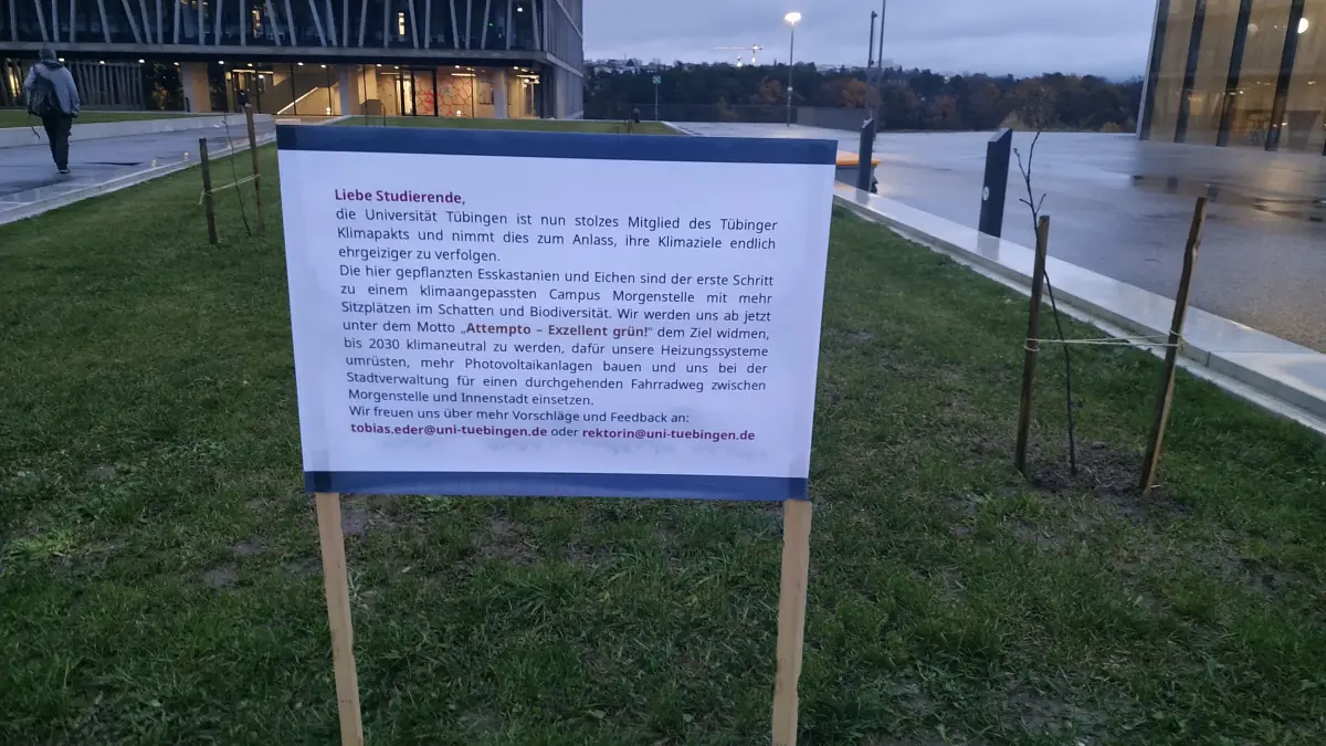 Fake Pressemitteilung Uni Campus Morgenstelle Universität Tübingen