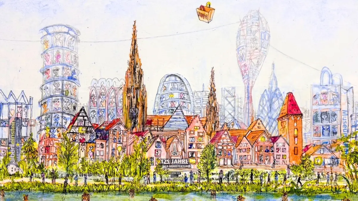Kunst auf Tüten Ulm Motiv