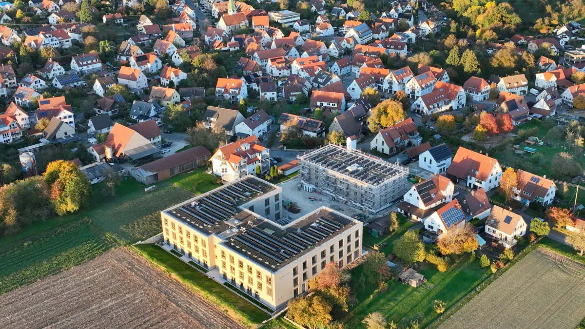 neues Alten und Pflegeheim in Kusterdingen
Luftbild: Manfred Grohe