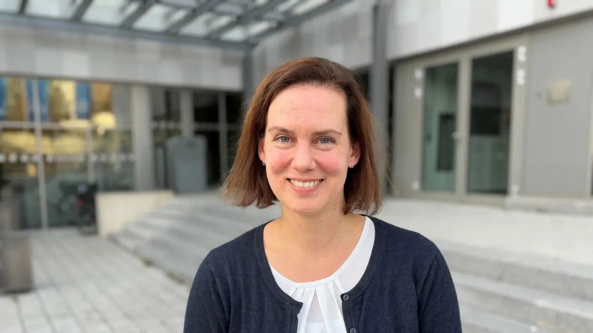 Dr. Karola Bastini am Campus Schwäbisch Hall der Hochschule Heilbronn.